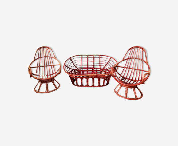 Salon de jardin en rotin
