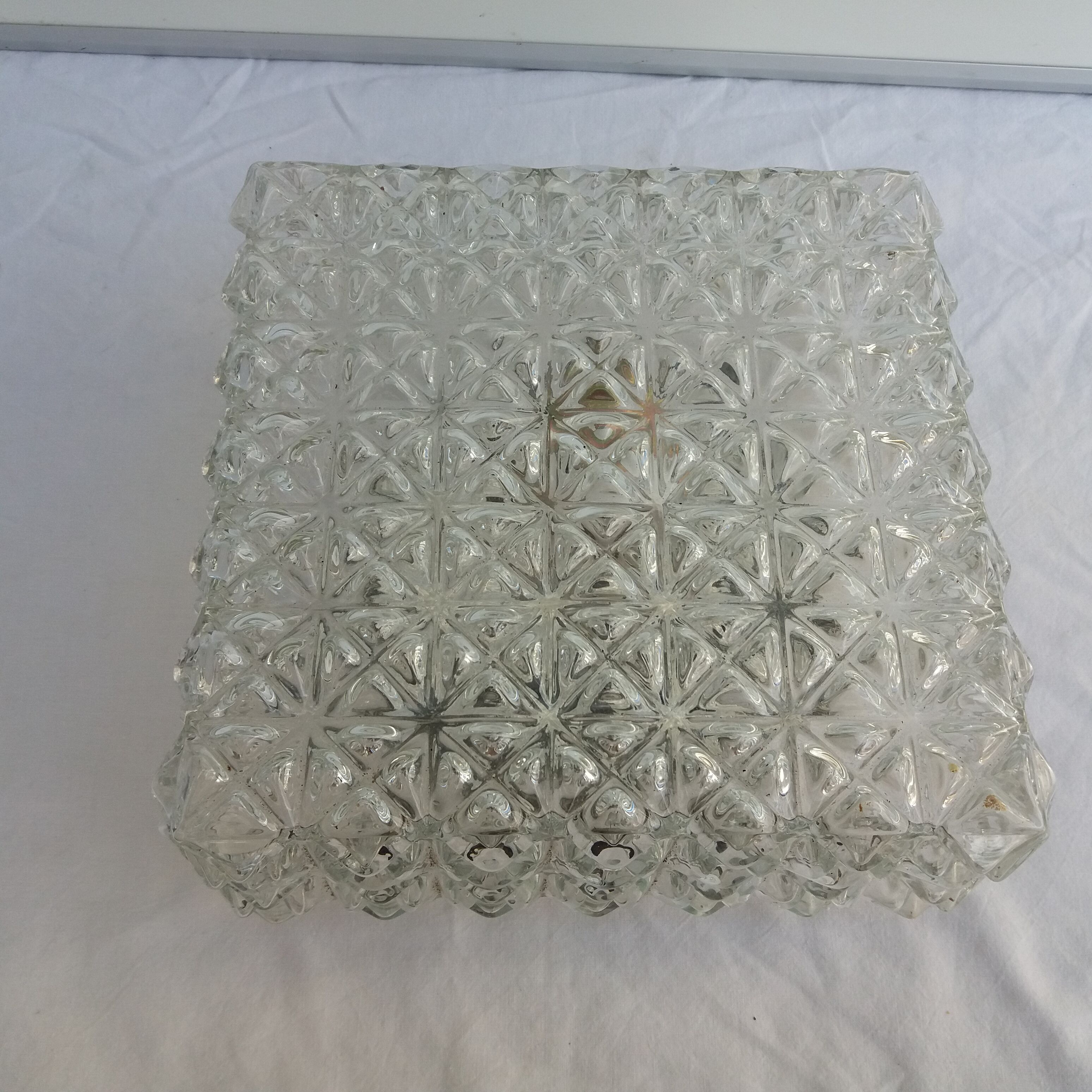 Ceiling glass square vintage
