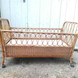 Baby rattan bed