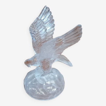 Vintage royal eagle in Arques crystal figurine sculpture paperweight like new