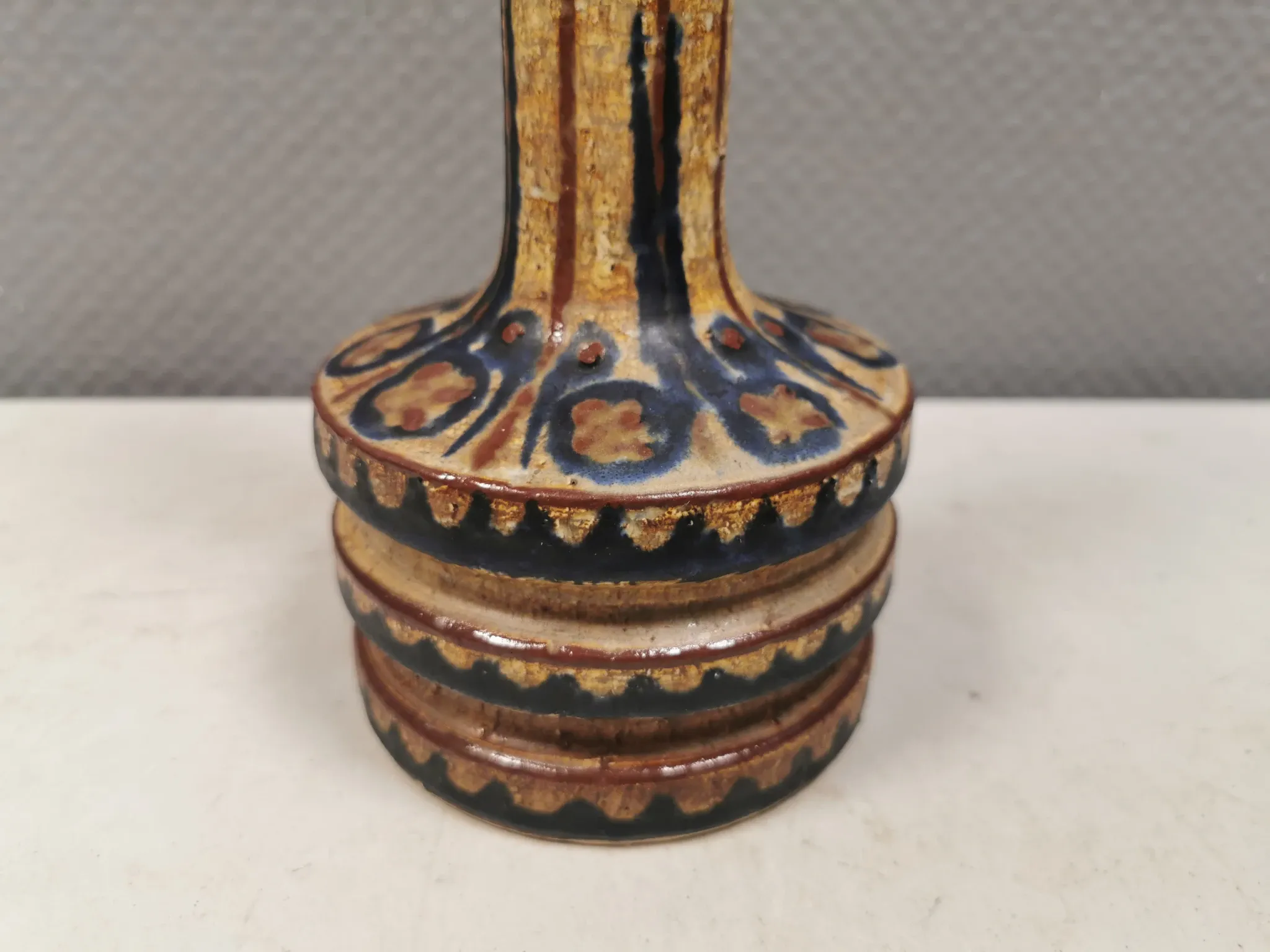 Ceramic table lamp from the 1970s–80s, by Jette Hellerøe for Axella Denmark