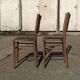 Pair of baumann wooden bistro chairs circa 1905