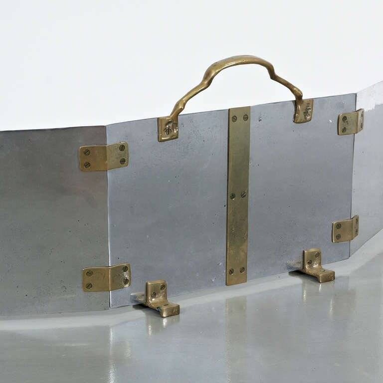 1990s Three panel fireplace screen by David Marshall, Spain