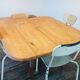 Table with solid wood flaps