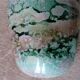 Large lacquered glass vase signed Jean-Noêl Bouillet