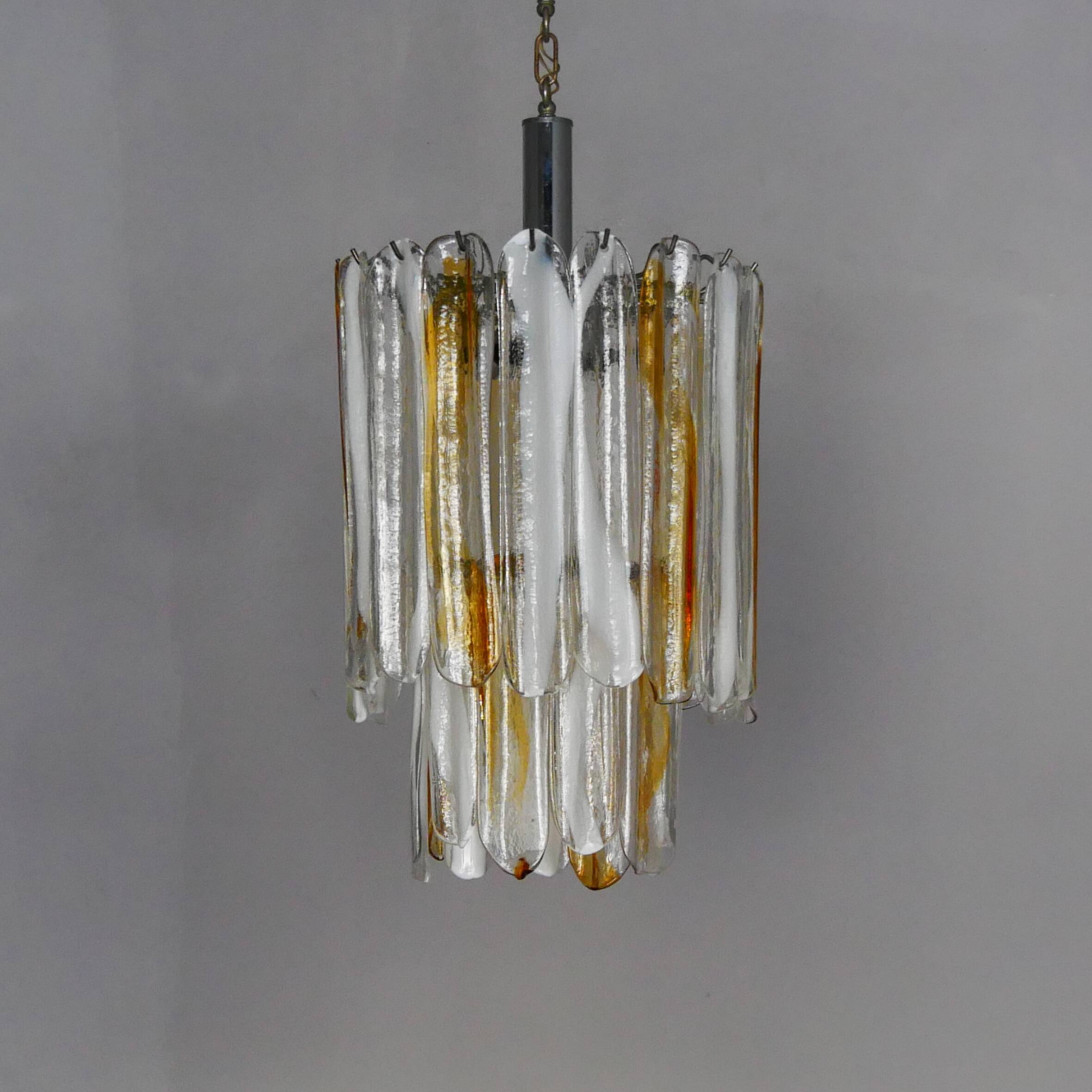 Plafonnier Murano Production Italienne Mazzega