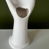 White soliflore hand