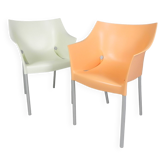 Set of 2 Dr NO chairs by Starck for Kartell, 1990s