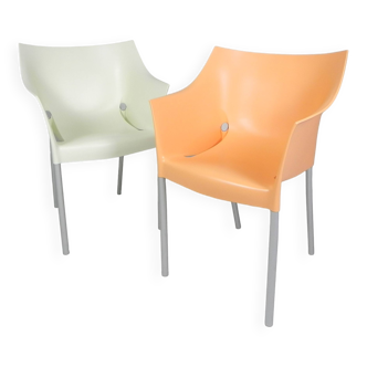 Set of 2 Dr NO chairs by Starck for Kartell, 1990s