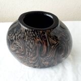 Nason glass vase with metal inclusions