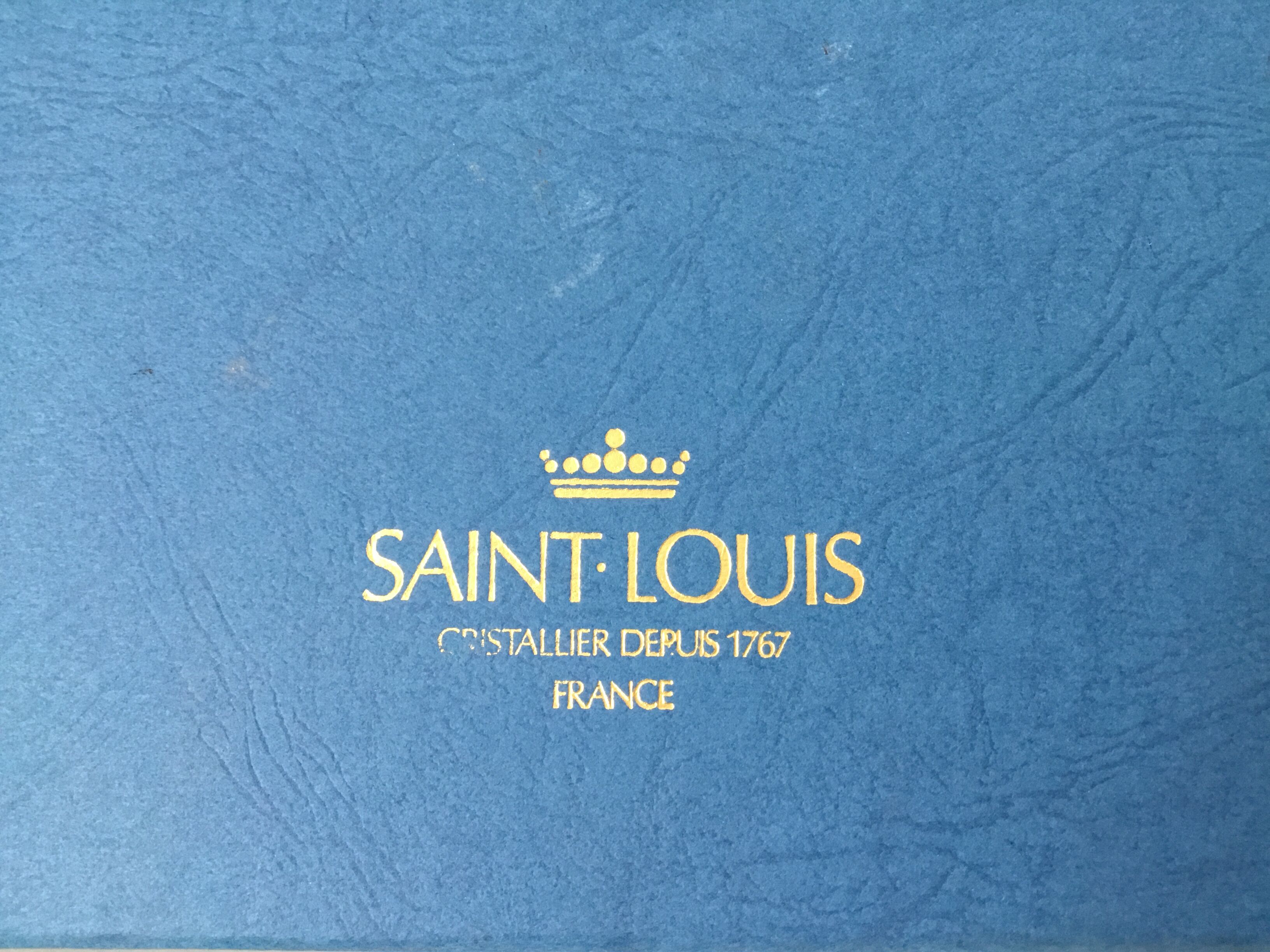 Box of 12 crystal st louis knife holders