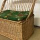 Vintage rattan chest bench