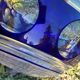 cobalt blue glass bowl with round lenses