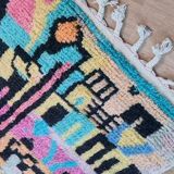 Tapis berbère en laine fait main 150 x 100 cm