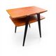 Table d’appoint / chevet scandinave à double plateau Suède 1960