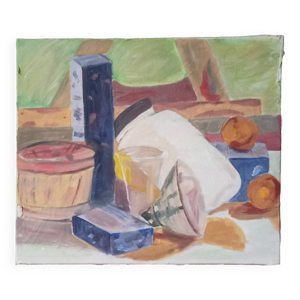 Nature morte sur toile