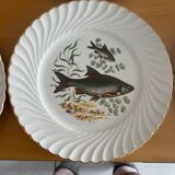 Assiettes plates luneville