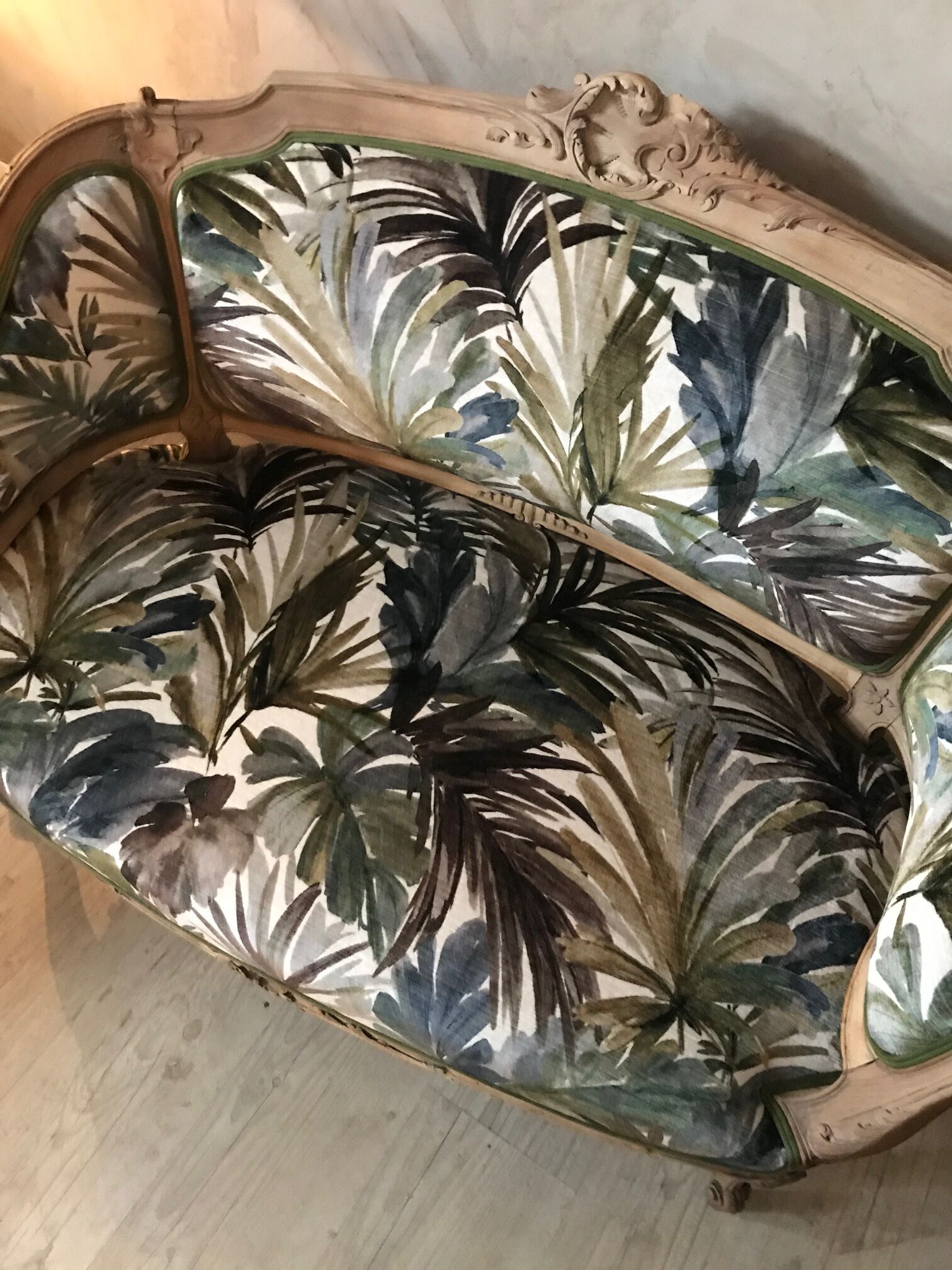 Small Louis XV sofa completely redone