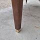 Louis XVI style minister's desk in solid walnut, 4 drawers, old manufacture