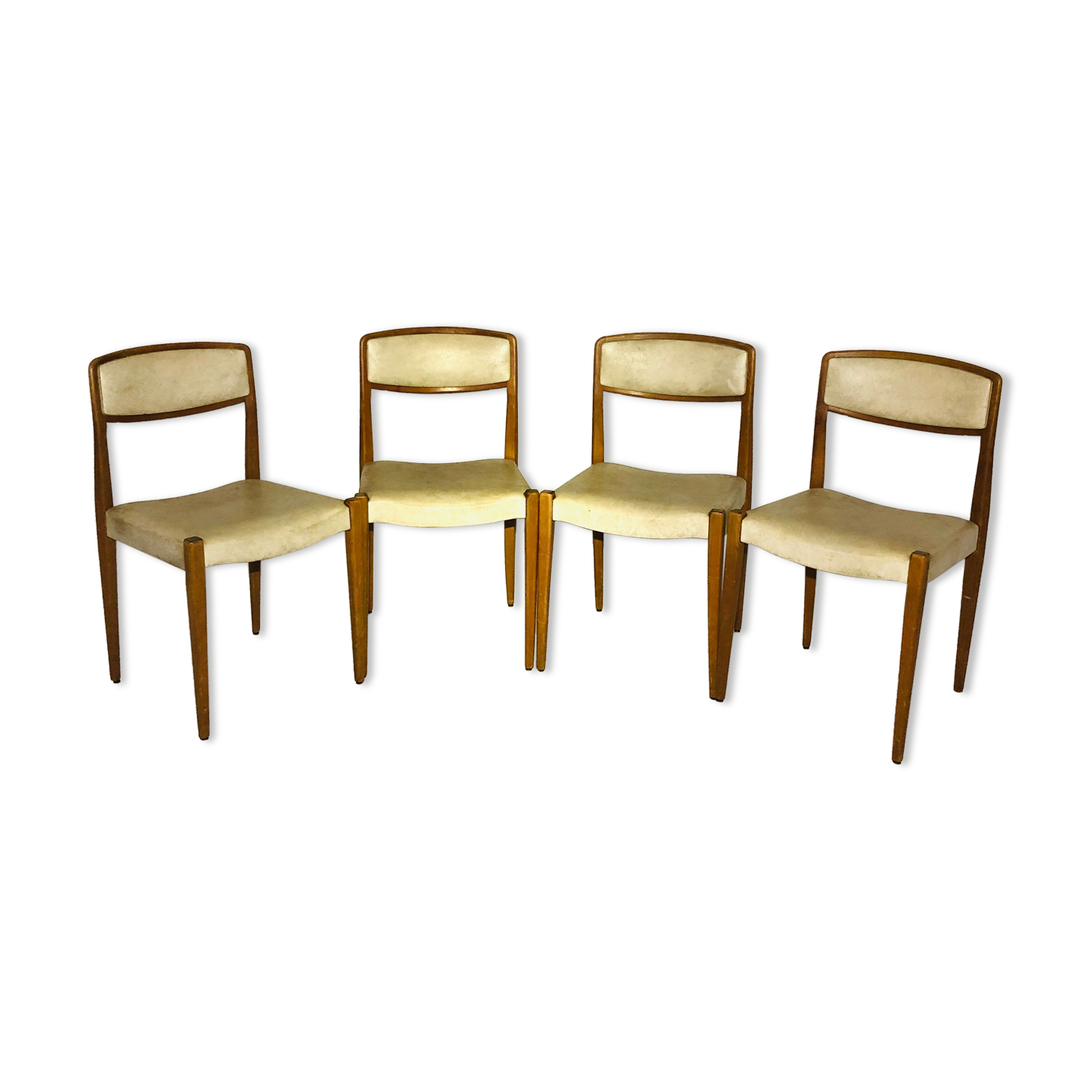 Suite of 4 vintage Italian style chairs