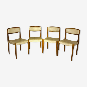 Suite de 4 chaises vintage style italien