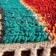 Handmade Berber rug in coloured wool 200/300cm