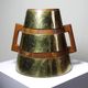Large handcrafted wooden and brass via ferrata, traditional vintage style