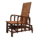 Rare Vintage Bauhaus Rattan & Bamboo Chair with Ottoman by Erich Dieckmann