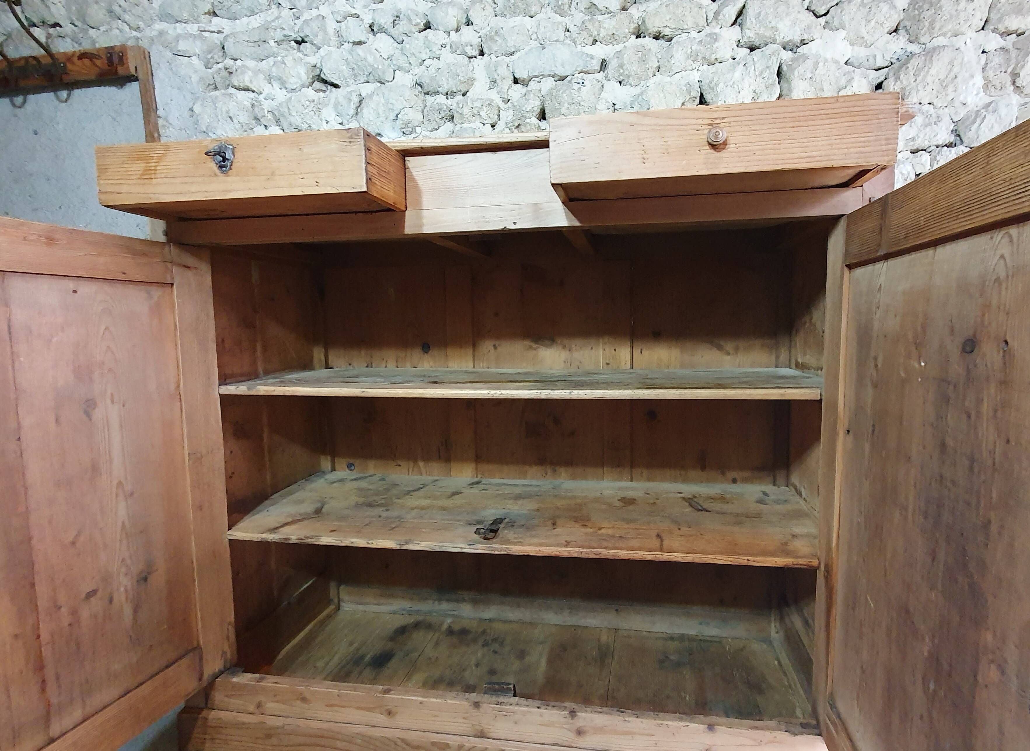 Antique pine sideboard, France