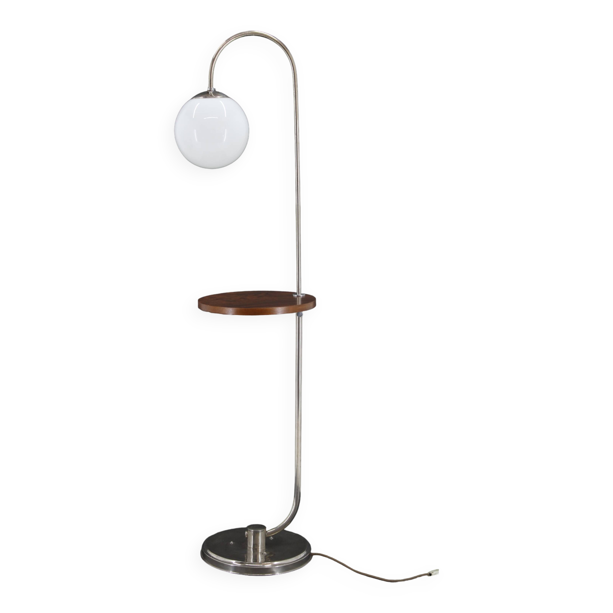1930s Bauhaus Floor Lamp, Czechoslovakia