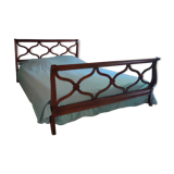 Directoire-style mahogany double bed