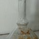 Glass carafe with enamel, enamelled fat, Art Nouveau period.