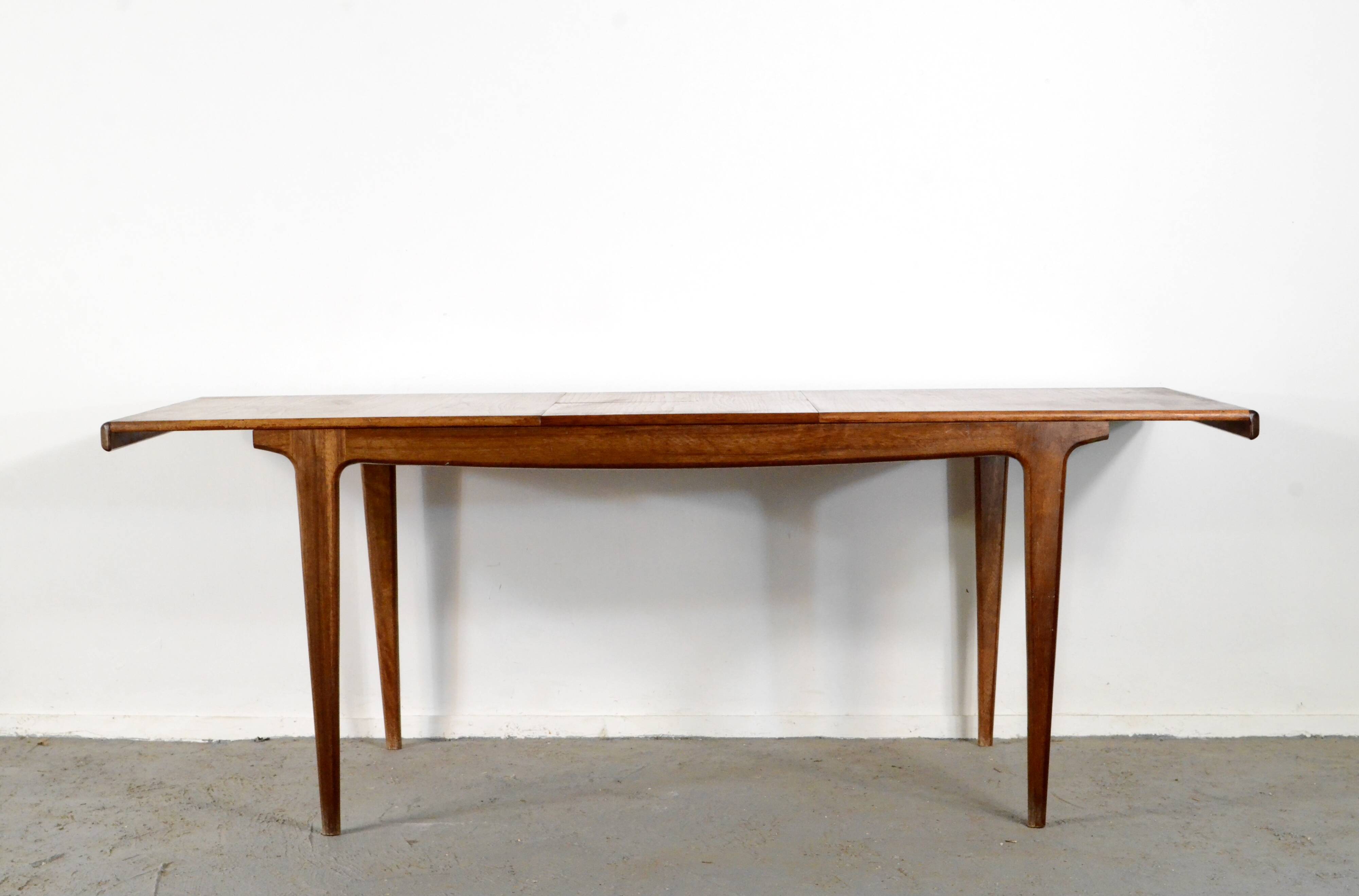 Danish Midcentury Extending Teak Table.