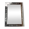 Miroir Vénitien en verre taillé 81x68 cm années 50