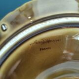 Vintage French majolica oyster plate from Sarreguemines