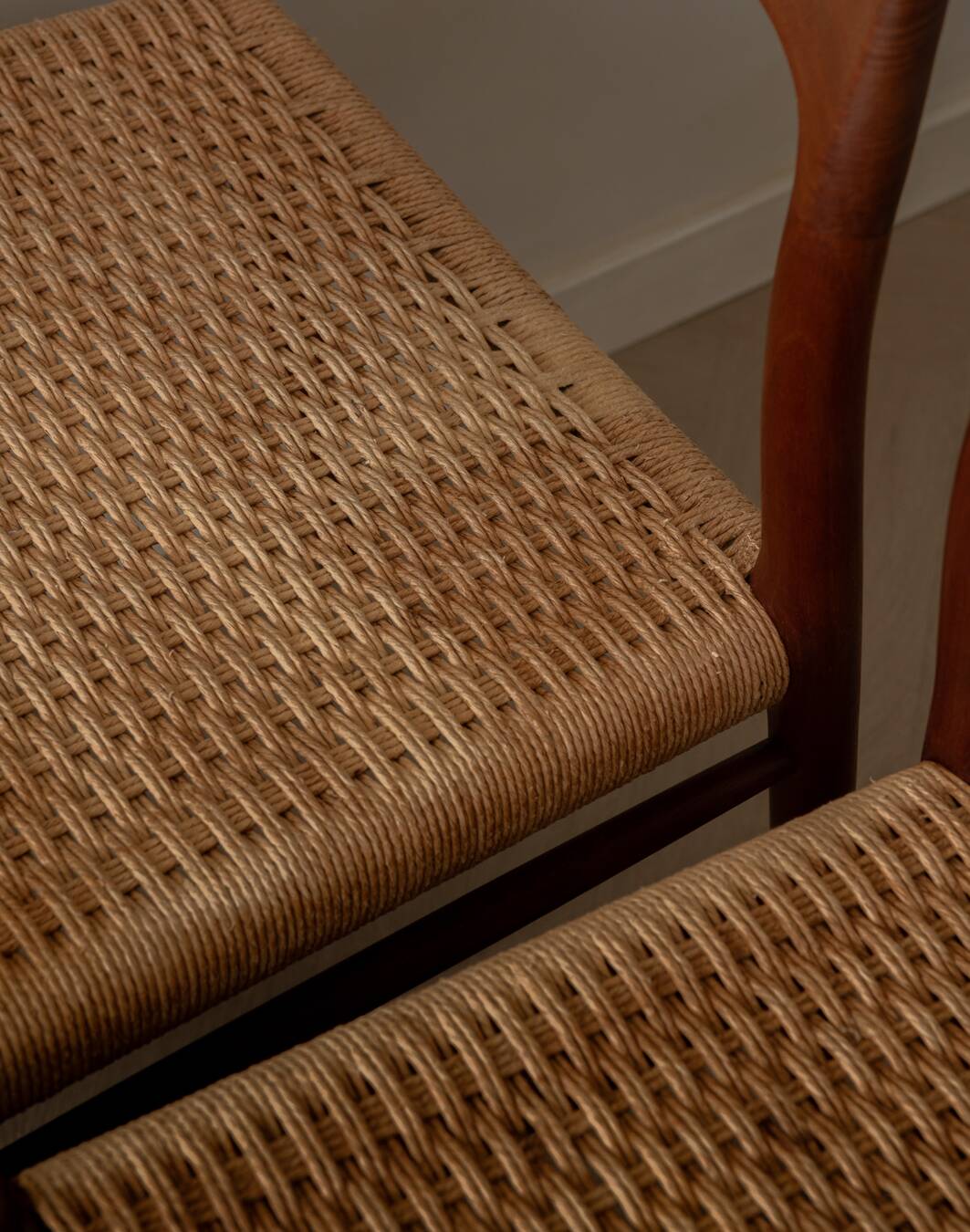 Vintage Danish Teak Dining Chairs Model 75 Niels O. Møller 1950s Set of 4