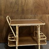Bamboo serving trolley