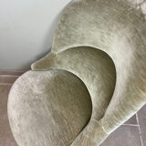 Fauteuil crapaud en velours vert