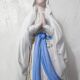 Antique Virgin Mary biscuit statue, 19th century