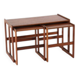 Arne Hovmand Olsen for Mogens Kold coffee table with 2 nesting tables