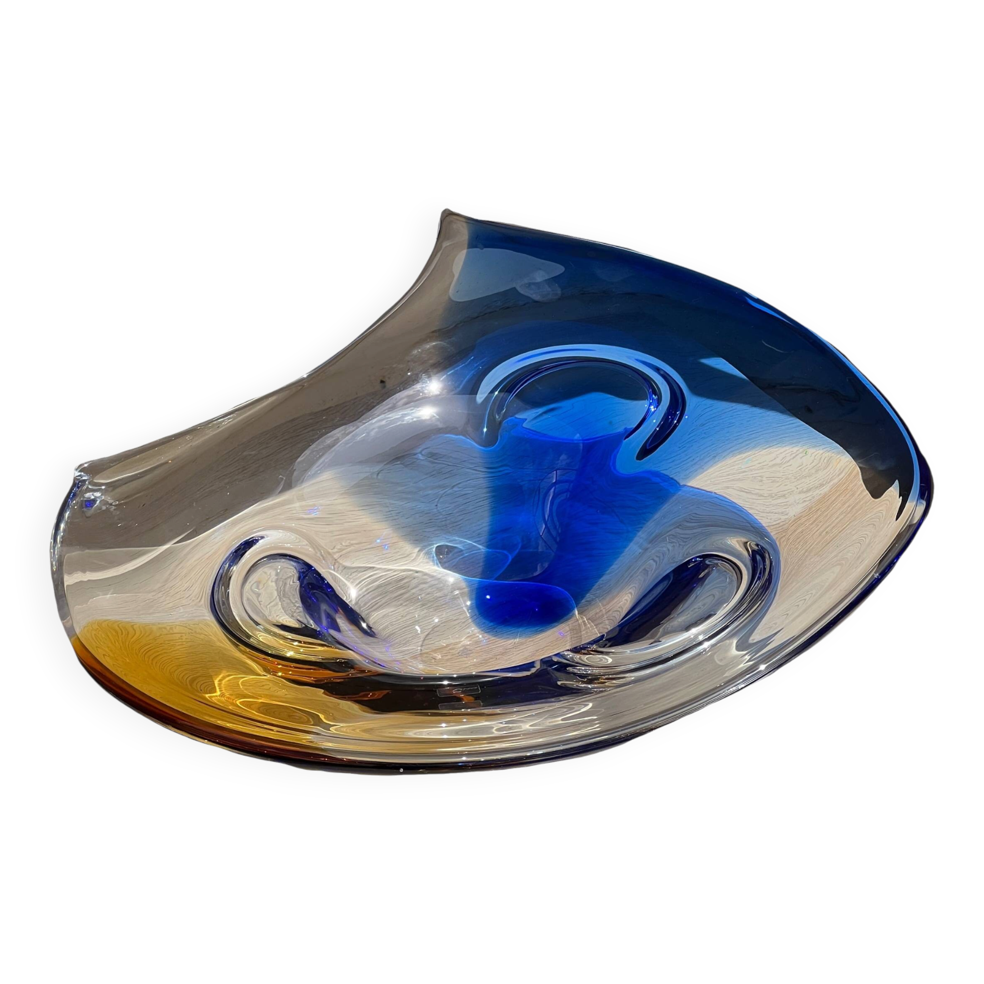 Plat en verre de Murano