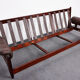 Rosewood and calf leather canapé from the 1960s, Rodeio by Jean Gillon, 1968.
