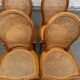 4 caned Louis XVI medallion dining chairs from the 1960s.