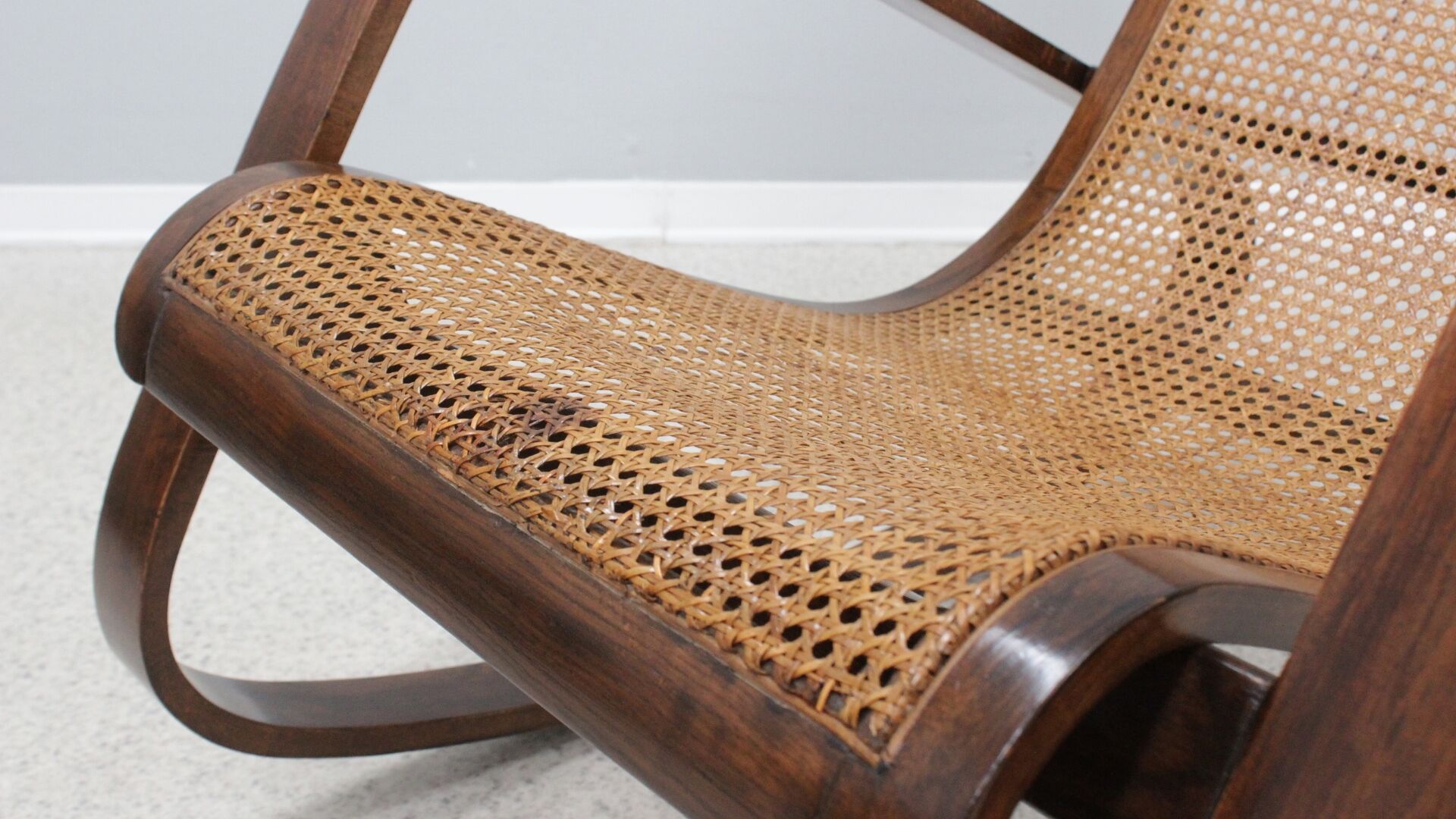 Luigi Crassevig "Dondolo" rocking chair 1970s
