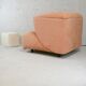 Armchair Ligne Roset, pastel orange color, France, circa 1990