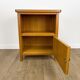 Pair of bedside tables blond wood and vinyl Jantzi 1966
