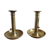 Pair of brass candlesticks