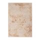 Vintage cream and brown Persian-style rug in wool.