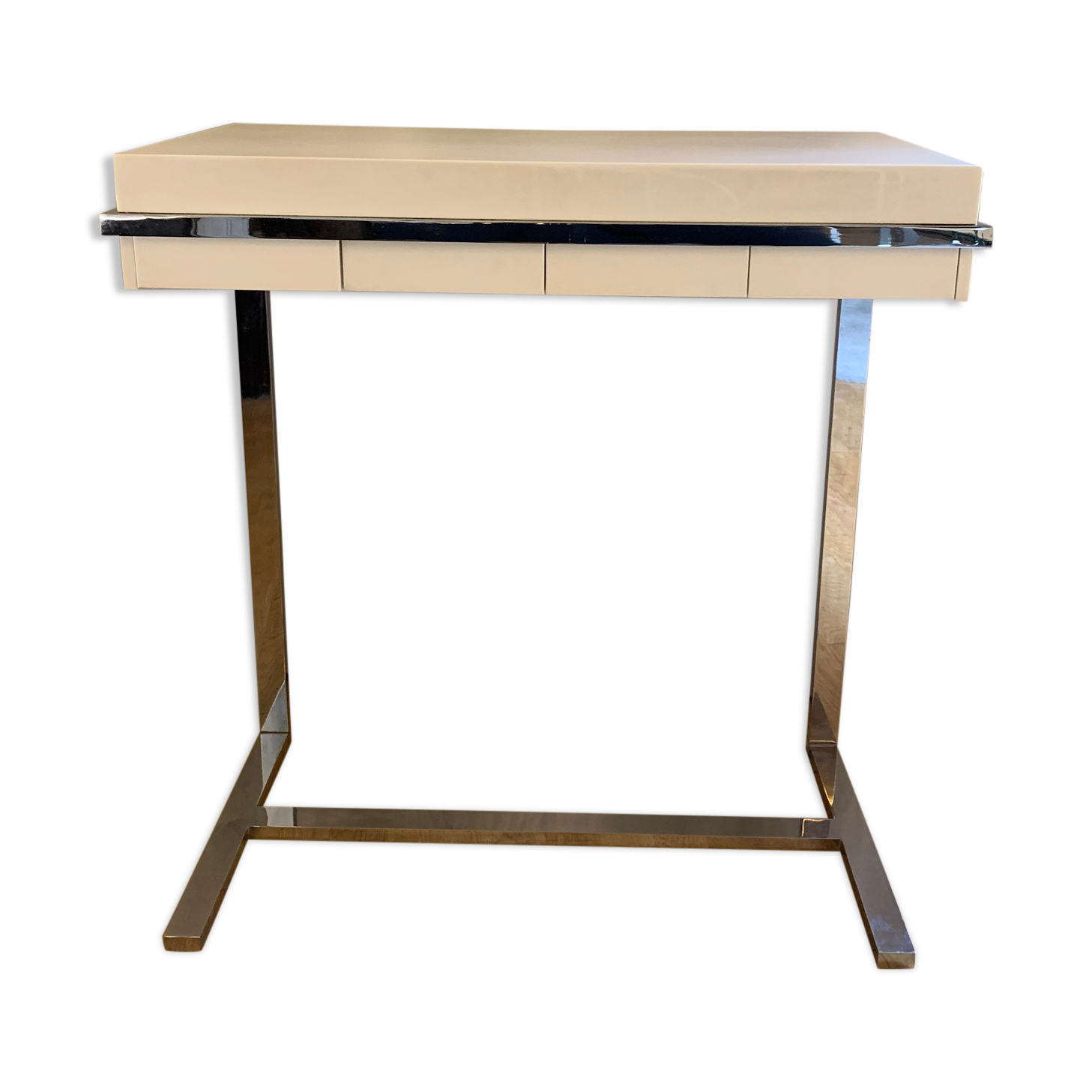 Corian & stainless steel cutlery console matrix