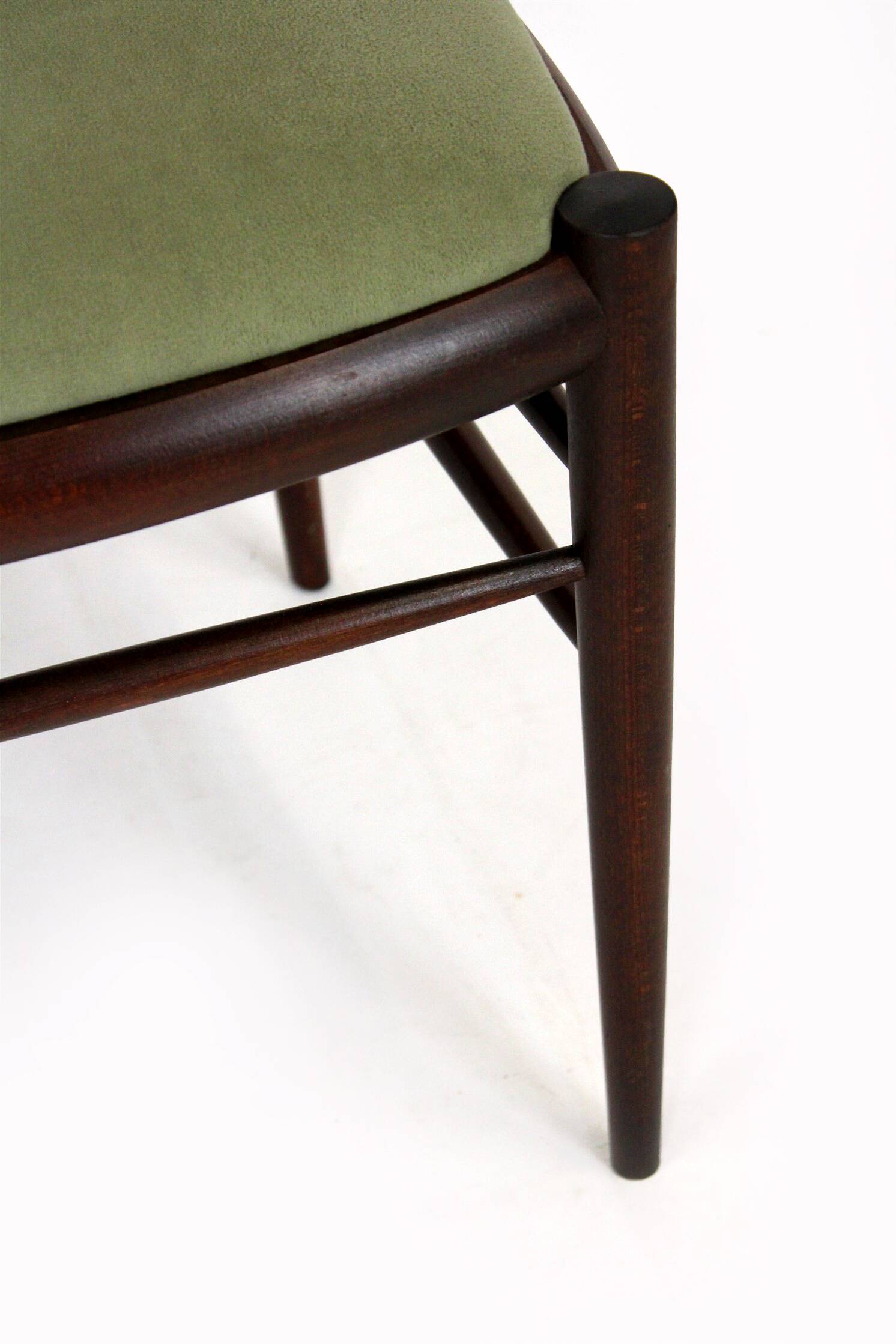 Restored Mid-Century Modern Dining Set, Czechoslovakia, 1960s, Set of 7